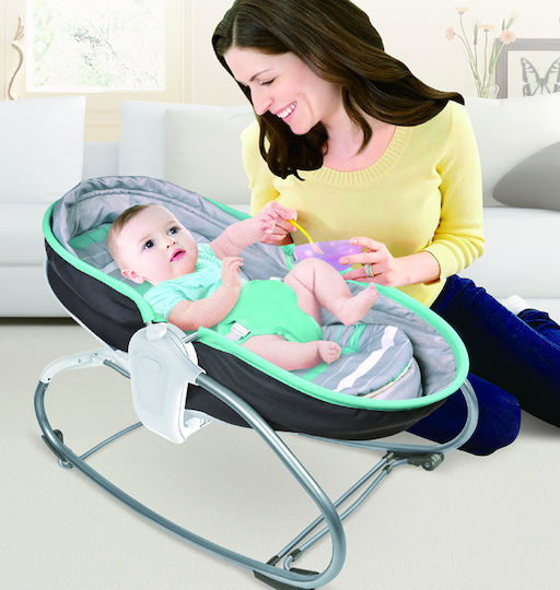 Bebe Stars Elektrisch Baby Relax Snooze mit Musik und Vibration Grey für Kind bis 9kg