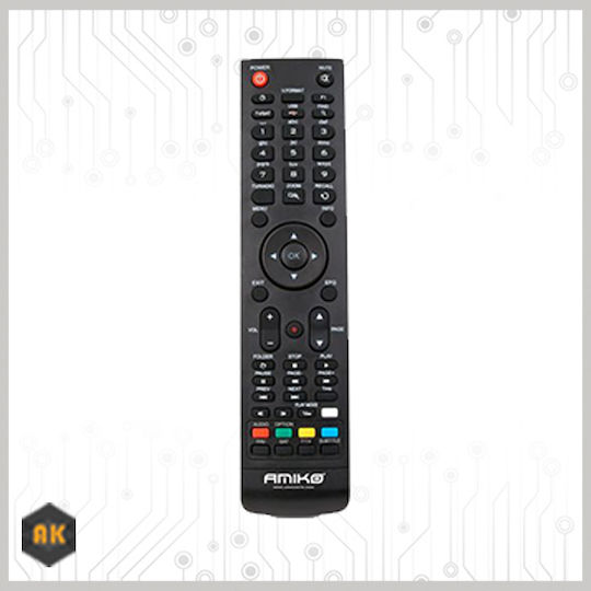 Amiko Satellite Decoder Mini HD265 Full HD (1080p) DVB-S / DVB-S2 with PVR Recording Function and Built-in Wi-Fi in Black Color