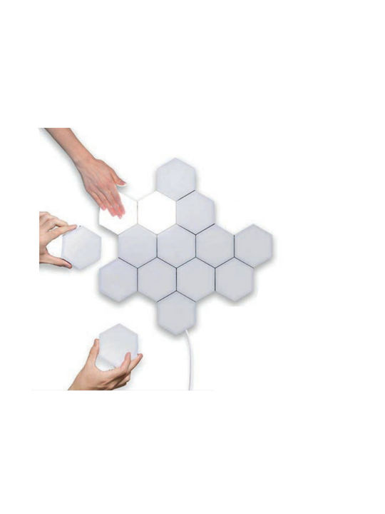 Spot Light Lustră Decorativă Hexagon Alb 6buc
