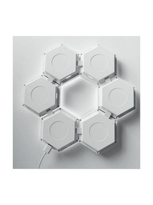 Spot Light Lustră Decorativă Hexagon Alb 6buc