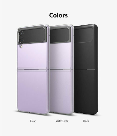 Ringke Slim Back Cover Σιλικόνης 1.2mm Μαύρο (Galaxy Z Flip3 5G)