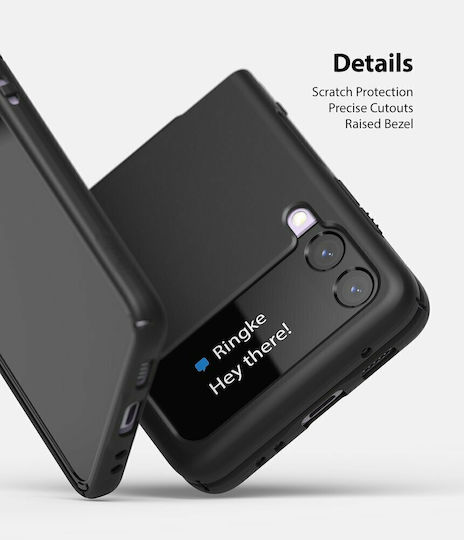 Ringke Slim Back Cover Σιλικόνης 1.2mm Μαύρο (Galaxy Z Flip3 5G)