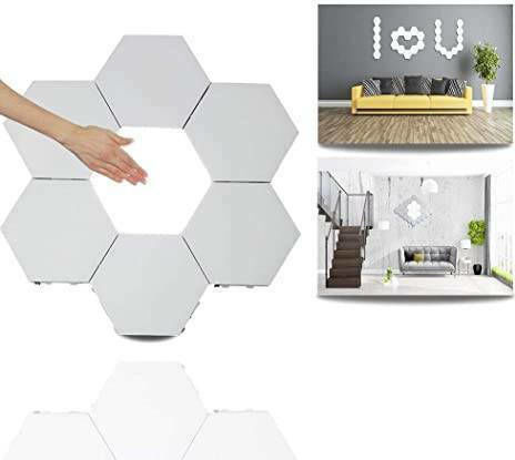 Dekorative Lampe Sechseck Weiß 6Stück