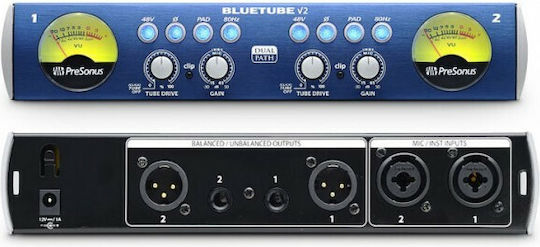 Presonus BlueTube DP V2 Rohr Mikrofonvorverstärker 2 Kanäle mit Phantom Power & 2 XLR-Eingänge