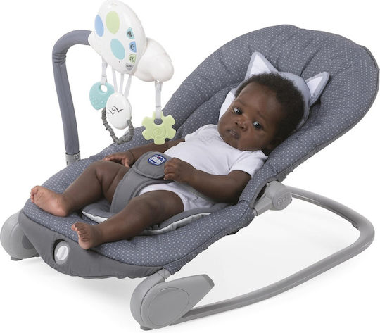 Chicco Manual Relax pentru Bebeluși Balloon cu Muzică Foxy Grey pentru Copil până la 18kg