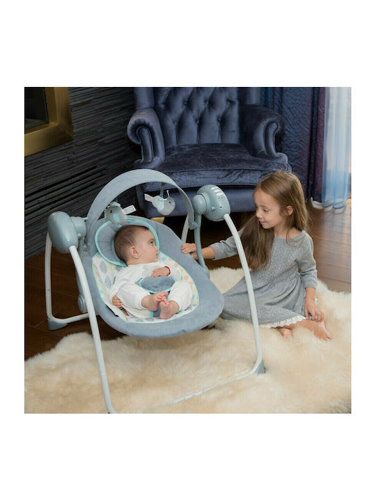 Lorelli Electric Baby Relax Swing Portofino with Music Beige for Child up to 9kg