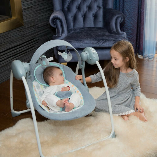 Lorelli Electric Baby Relax Swing Portofino with Music Beige for Child up to 9kg
