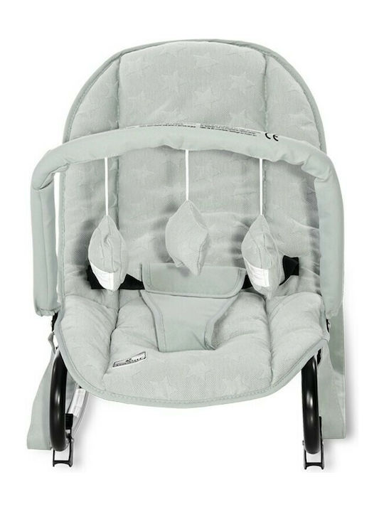Lorelli Manual Baby Relax Eliza Luxe Frosty Green Stars for Child up to 9kg