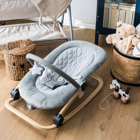 Momi Electric Baby Relax Lumiwood with Music and Vibration Gray for Child up to 9kg