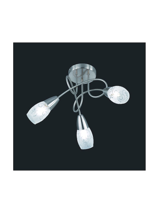 Trio Lighting Colmar Modernă Metalică Plafonieră de tavan cu Dulie E14 47buc Argint