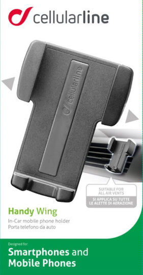 Cellular Line Handy Wing Universal Auto Handyhalterung mit verstellbaren Haken Schwarz