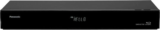 Panasonic Blu-Ray Player DMR-BCT760EG Eingebautes WiFi mit Blu-Ray/DVD-Aufnahme und USB-Medienspieler Schwarz