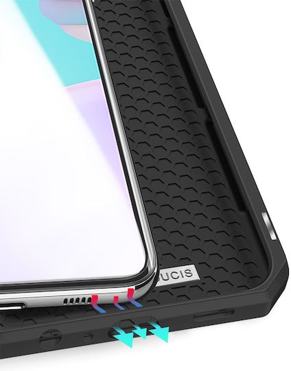 Dux Ducis Skin Pro Buchen Sie Synthetisches Leder Schwarz (Galaxy A52 / A52s)