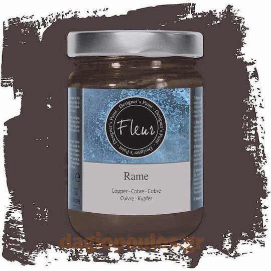 Fleur Rame Chiaro Χρωστική Χειροτεχνίας Καφέ για Υγρό Γυαλί Χαλκού Σκούρο για τη Δημιουργία Αίσθησης Σκουριάς 130ml