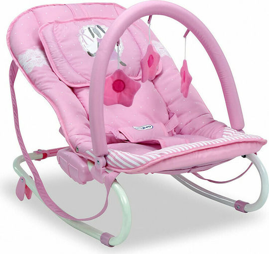 Asalvo Manual Baby Relax Baby Bouncer Bunny Pink for Child up to 9kg