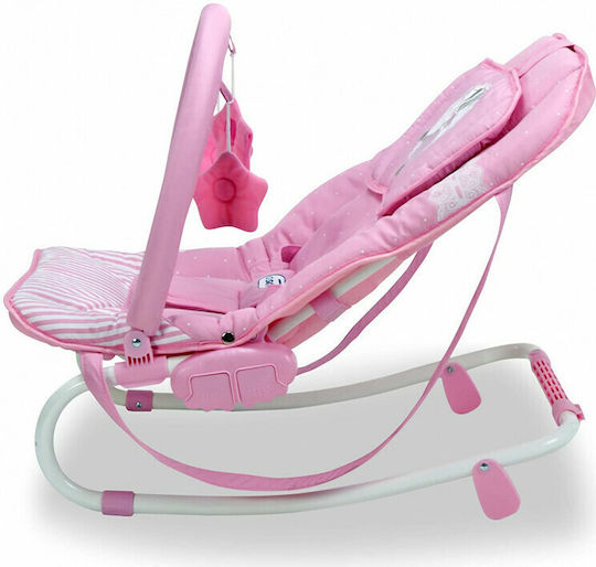 Asalvo Manual Baby Relax Baby Bouncer Bunny Pink for Child up to 9kg