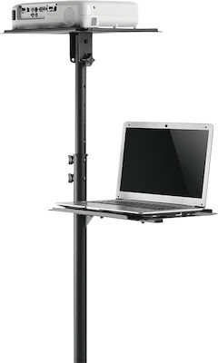 LogiLink Projektorhalterung Boden Projector/Laptop Trolley mit maximaler Belastung von 10kg Schwarz