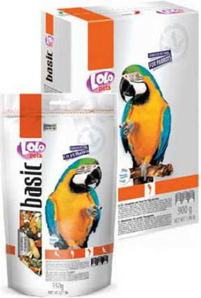 Lolo Pets Τροφή για Μεγάλους Παπαγάλους Μείγμα 900gr