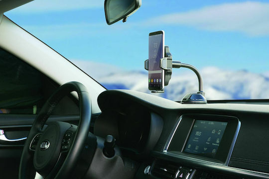 Scosche Stuckup Qi Wireless Charging Universal Window Dash Car Mobile Mount with Adjustable Hooks Black