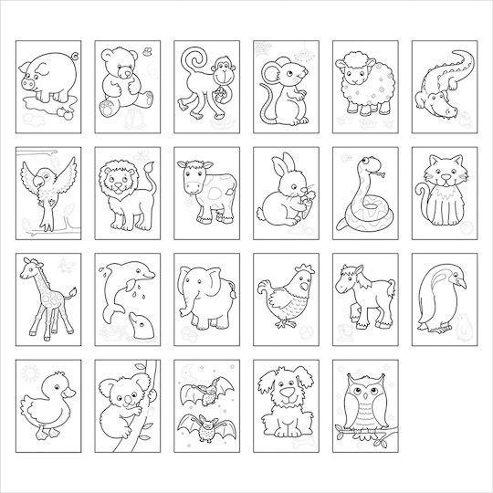 Colouring Book Toys Animals Colouring Book ORCHCB01