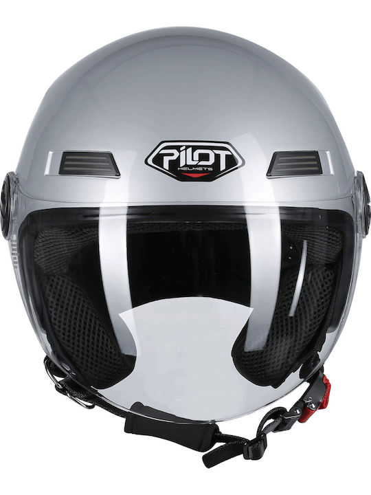 Pilot Fazer Nardo Grey Motorcycle Helmet Jet ECE 22.06 950gr