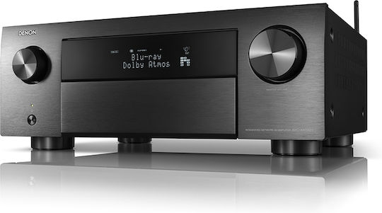 Denon AVC-X4700H Heimkino-Radioverstärker 4K/8K 9.2 Kanäle 125W/8Ω 165W/6Ω mit HDR und Dolby Atmos Schwarz