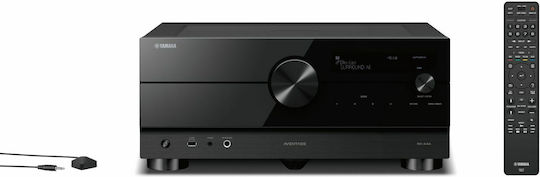 Yamaha RX-A4A Heimkino-Radioverstärker 4K/8K 7.2 Kanäle 110W/8Ω mit HDR und Dolby Atmos Schwarz