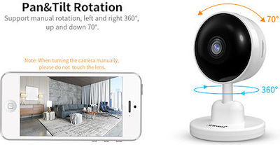 Sricam SP027 IP Surveillance Wi-Fi Camera 1080p Full HD with Two-Way Audio White