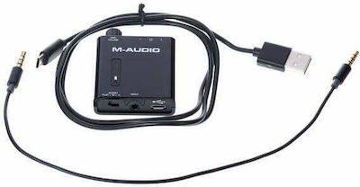 M-Audio Bass Traveller Преносим Цифров Усилвател за слушалки 2 Канала с вграден DAC, USB и Jack 3.5mm