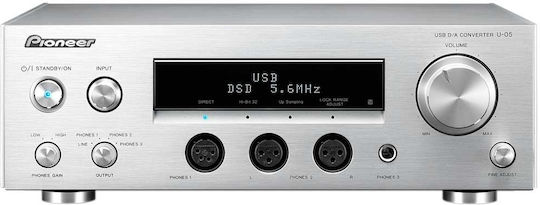 Pioneer U-05 U-05-S Desktop Digital Headphone Amplifier 8 Channels with DAC, USB, and Jack 6.3mm