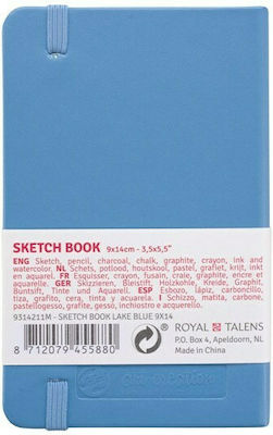 Royal Talens Sketchbook Art Creation Sketch Book Γαλάζιο 9x14εκ. 140 γρ. 80 Φύλλα 9x14cm 9314211Μ