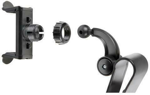 Lampa Visor Snap Auto Handyhalterung mit Clip-Peg Silber