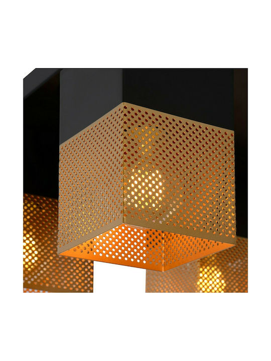 Lucide Lightning Renate Mount Ceiling Light 32cm Gold with E27 Lamp Adapter