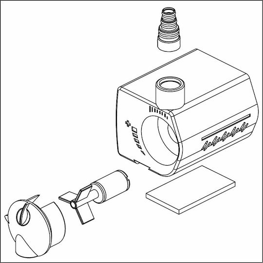 Sicce MiMouse Аквариумна Помпа С Кабел 1.5m 300L/H
