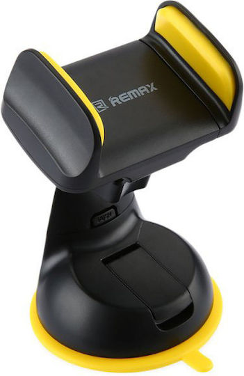 Remax RM-06BY Suport Auto pentru Telefon 3.5" - 6" cu cârlige reglabile Galbenă