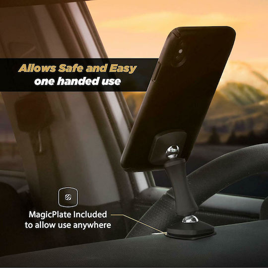 Scosche MagicMount Elite Double Pivot Car Mobile Device Mount with Magnet Grey