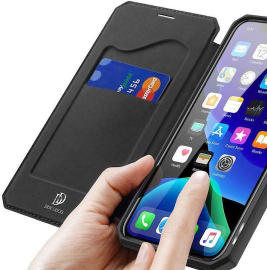 Dux Ducis Skin X Книга Изкуствена кожа Черен (iPhone 12 Pro Max)