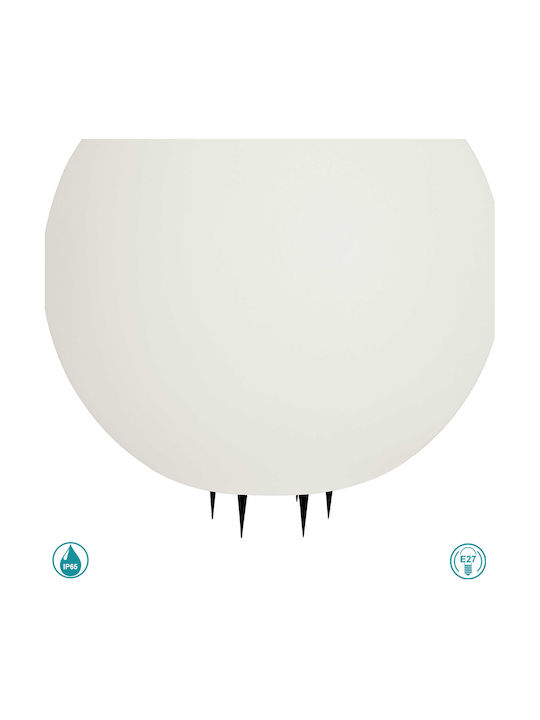 Viokef Vegas Φωτιστικό Γλόμπος Εξωτερικού Χώρου 25W IP65 για Ντουί E27 Λευκό