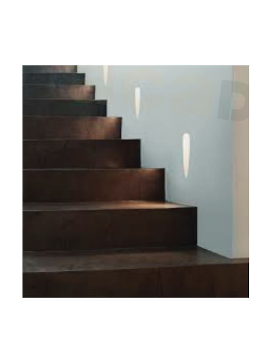 Aca Macy Rechteckig Gips Einbau Spot mit integriertem LED Weiß 32x10cm. 1Stück