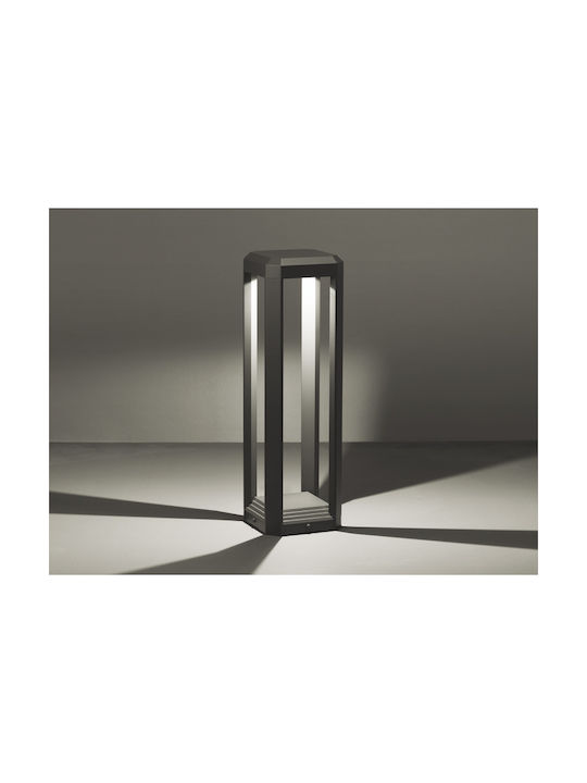 Viokef Η500 Bios Lampă Post Mic LED Pentru Exterior 13W Cu Lumină Alb Cald IP65 Negru