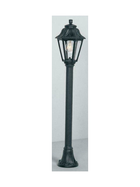 Fumagalli Mizar Anna Outdoor Floor Lamp Small Post 6W IP55 for E27 Socket Black