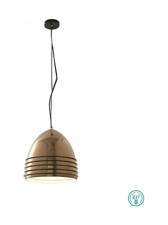 Fabas Luce Gavia Pendant Light Single-Light for Socket E27 Bronze