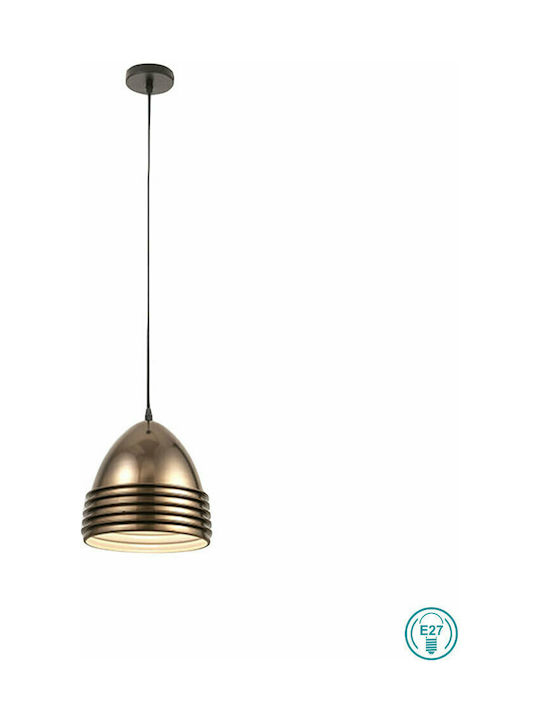 Fabas Luce Gavia Pendant Light Single-Light for Socket E27 Bronze