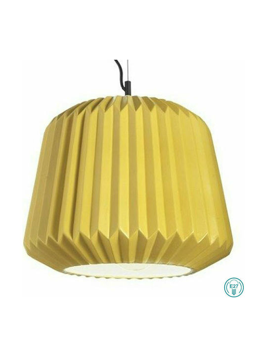 Ondaluce Plumcake Pendant Light Suspension for Socket E27 Yellow