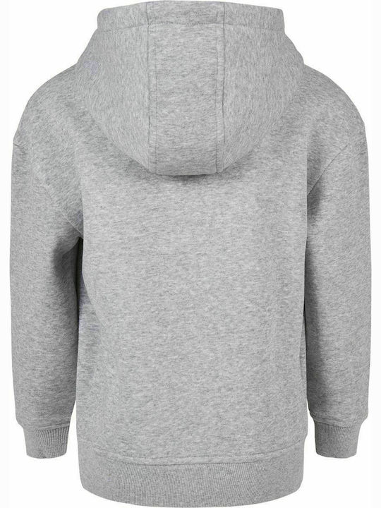 Urban Classics Kids Fleece Sweatshirt with Hood Gray