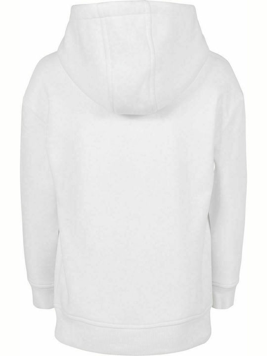 Urban Classics Kids Fleece Sweatshirt with Hood White