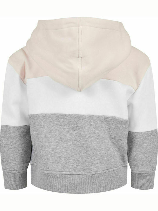 Urban Classics Kids Sweatshirt with Hood and Pocket Gray Oversize 3-Tone