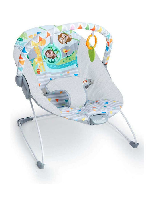 Bright Starts Електрически Релакс Бебе Safari Fun с Вибрация Многоцветен за Дете до 9кг