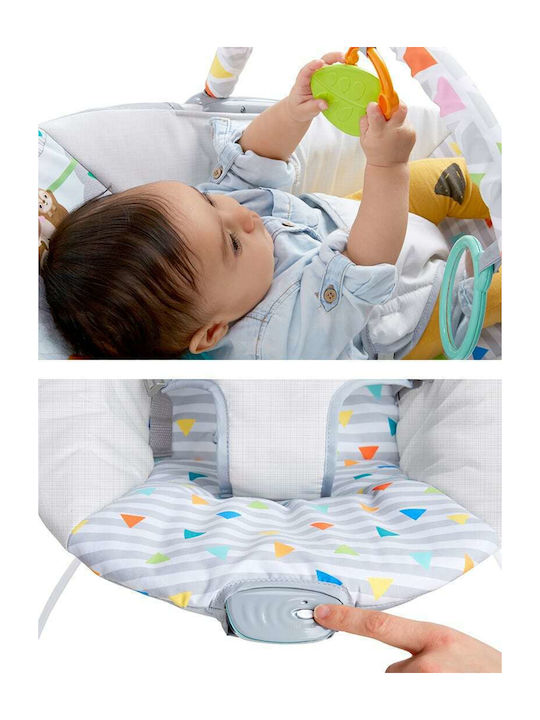 Bright Starts Електрически Релакс Бебе Safari Fun с Вибрация Многоцветен за Дете до 9кг