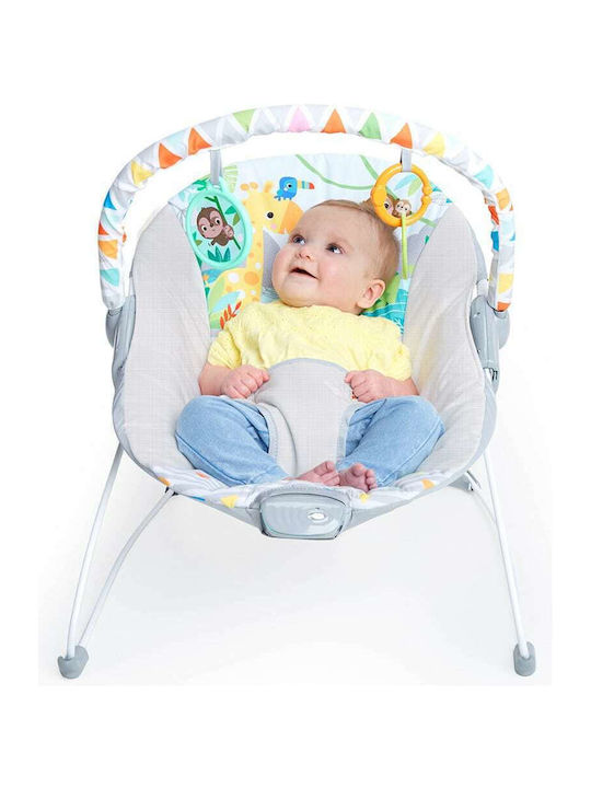 Bright Starts Електрически Релакс Бебе Safari Fun с Вибрация Многоцветен за Дете до 9кг
